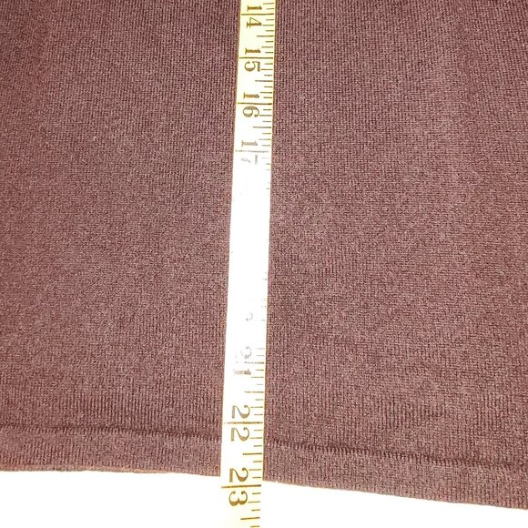 LANDS END CASHMERE SWEATER L/S ROUND NECK WITH LOOP+BUTTON NO PILLING MED 10-12 - Picture 8 of 11